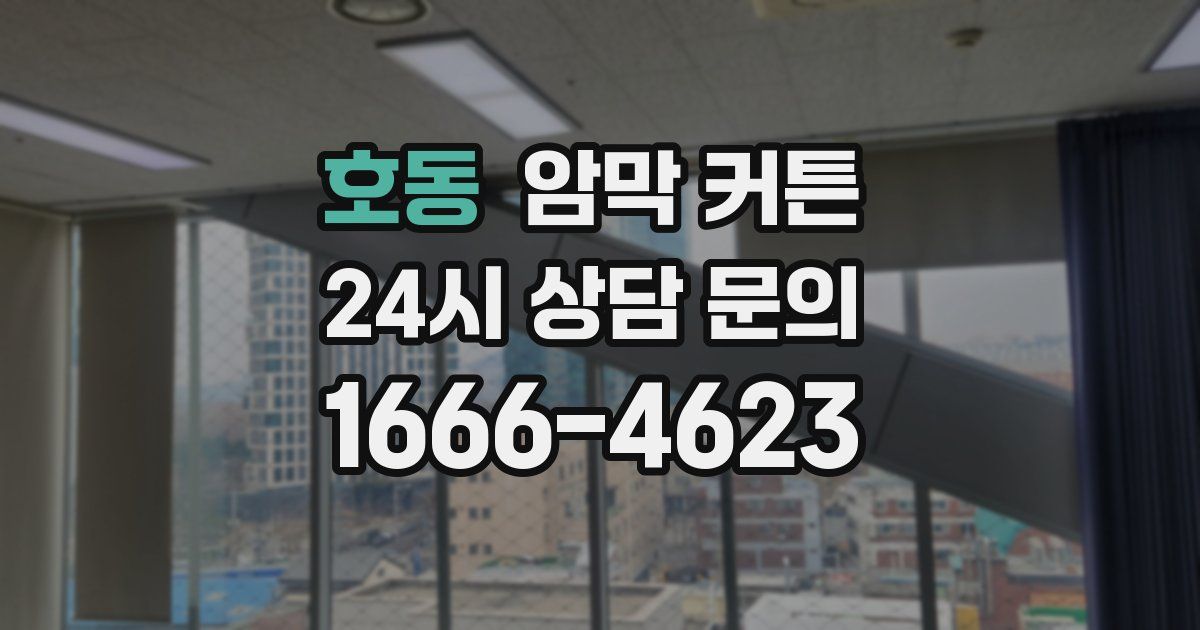 호동 암막 커튼