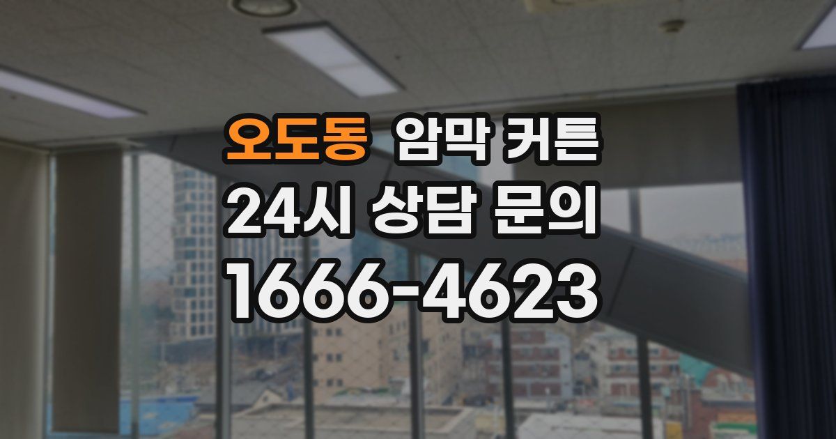 오도동 암막 커튼
