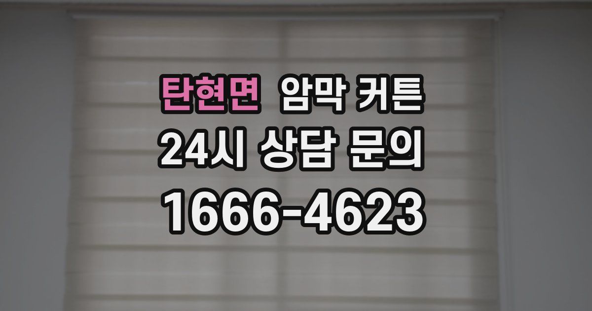 탄현면 암막 커튼