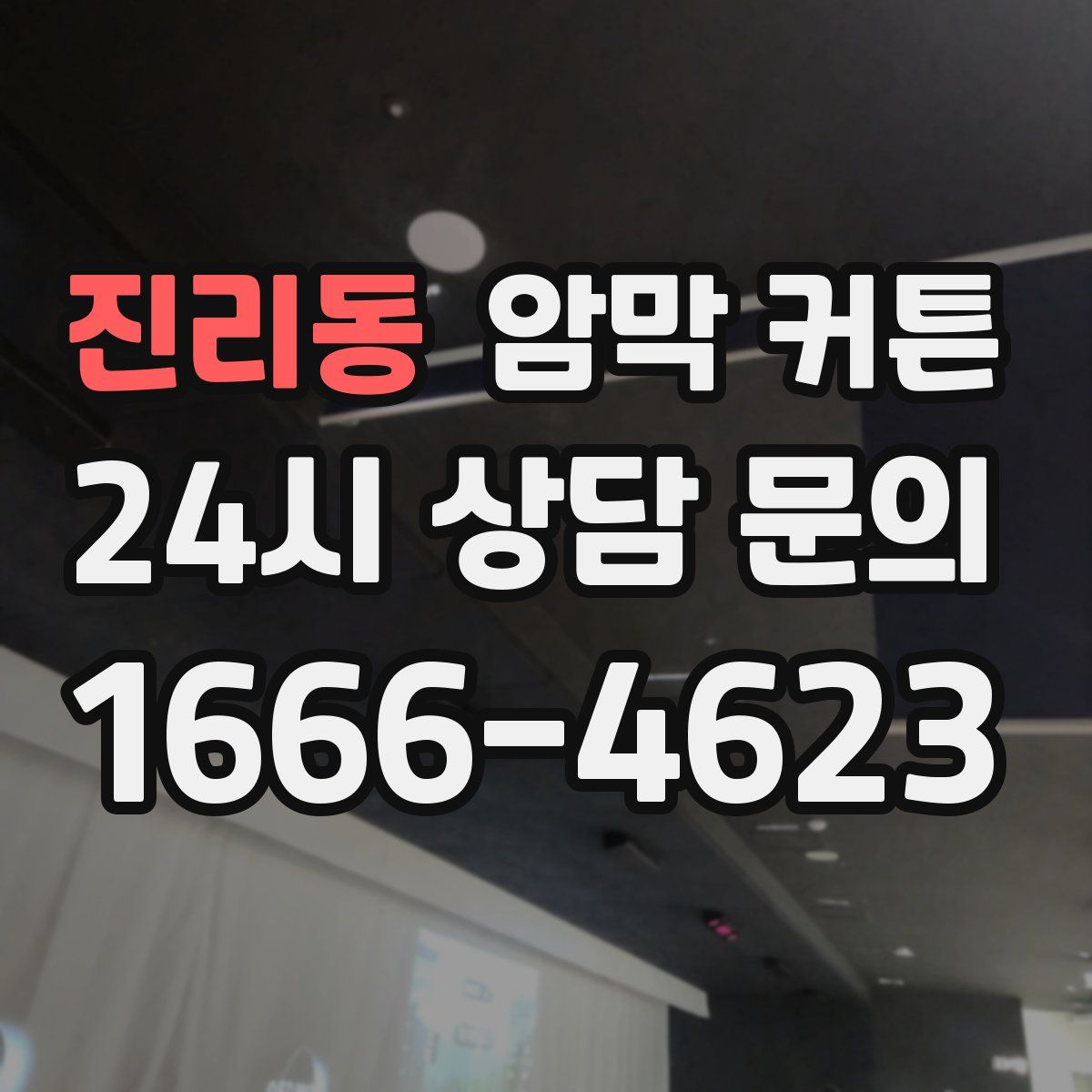진리동 암막 커튼
