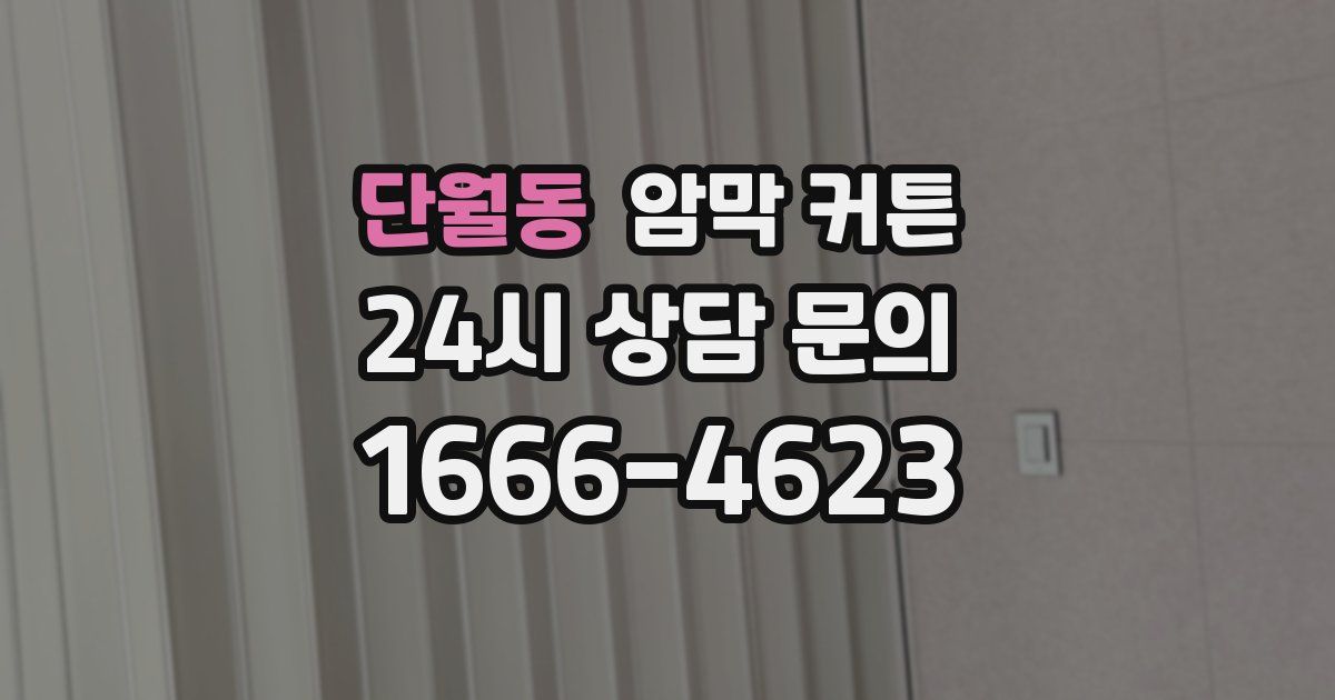 단월동 암막 커튼