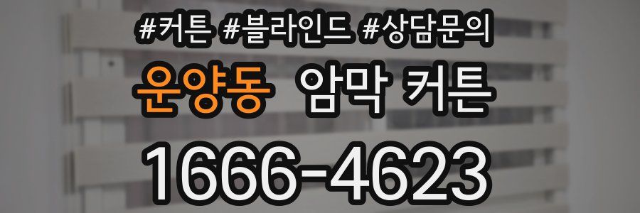 운양동 암막 커튼