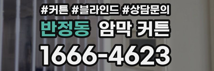 반정동 암막 커튼