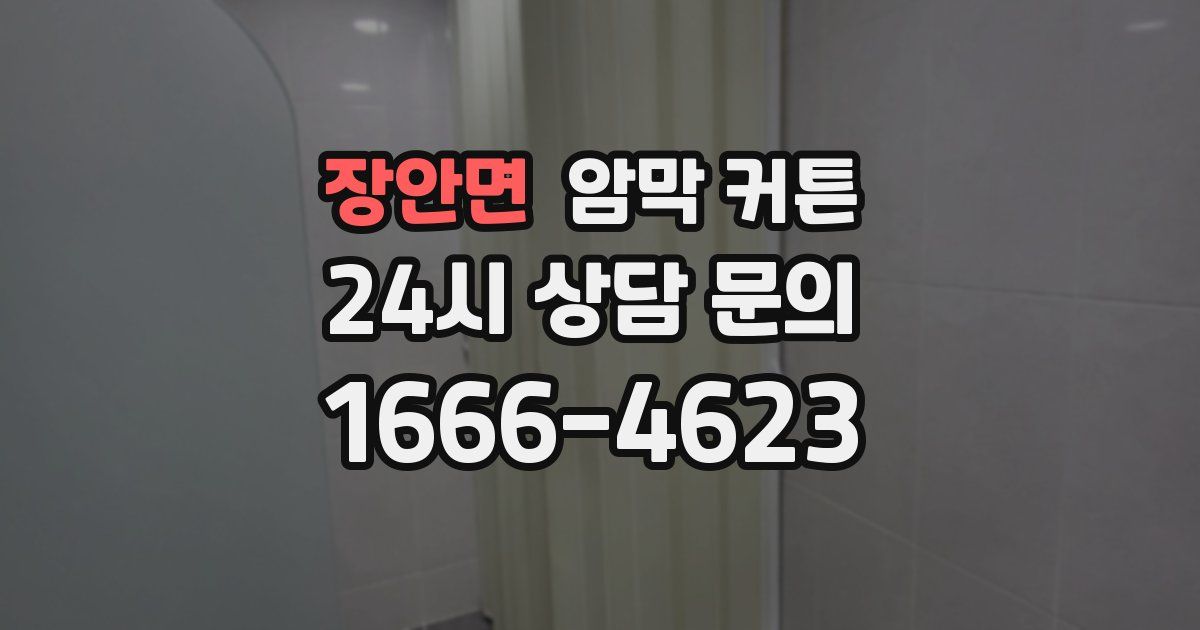 장안면 암막 커튼