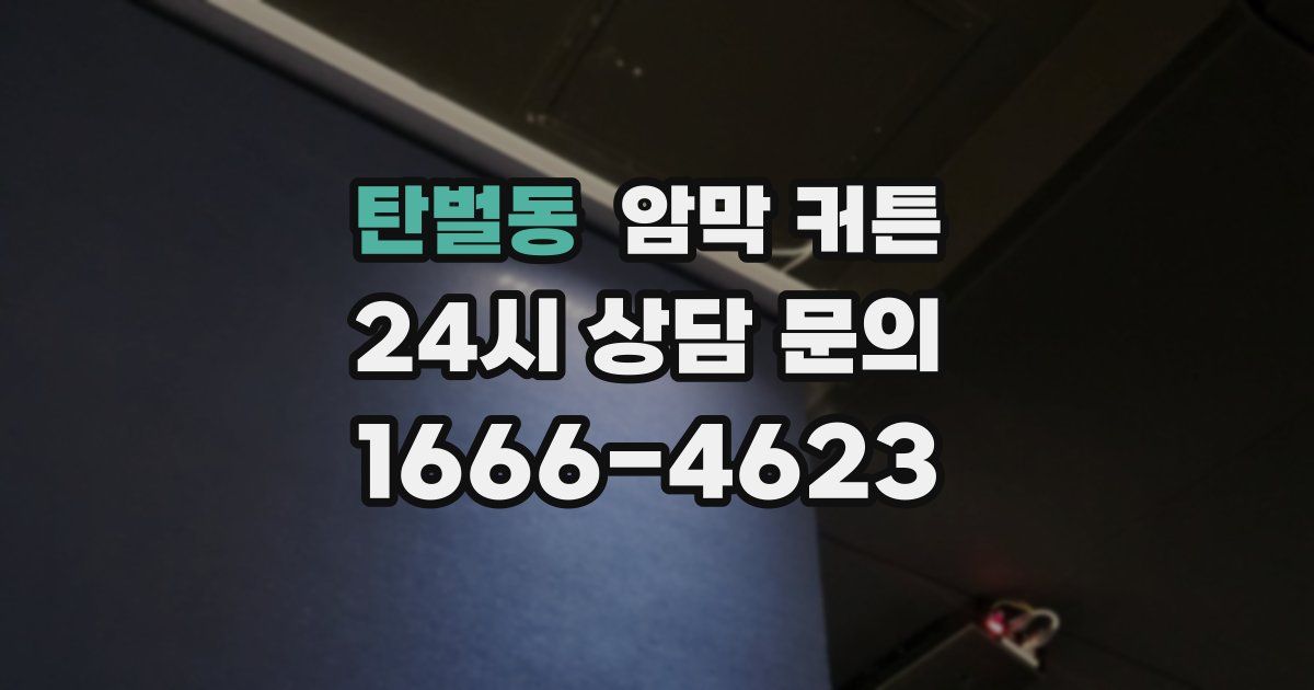 탄벌동 암막 커튼