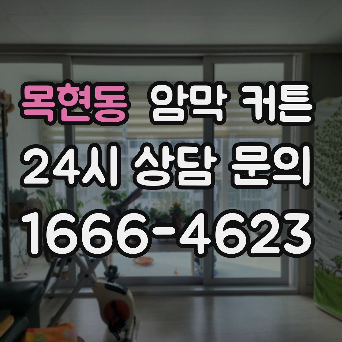 목현동 암막 커튼
