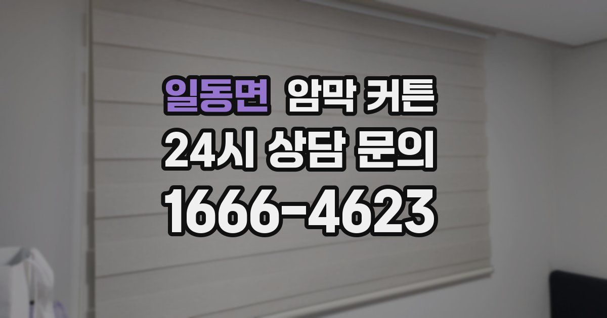 일동면 암막 커튼