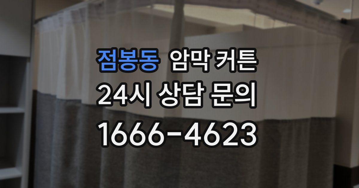 점봉동 암막 커튼