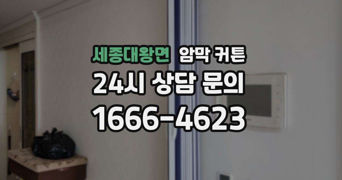 세종대왕면 암막 커튼