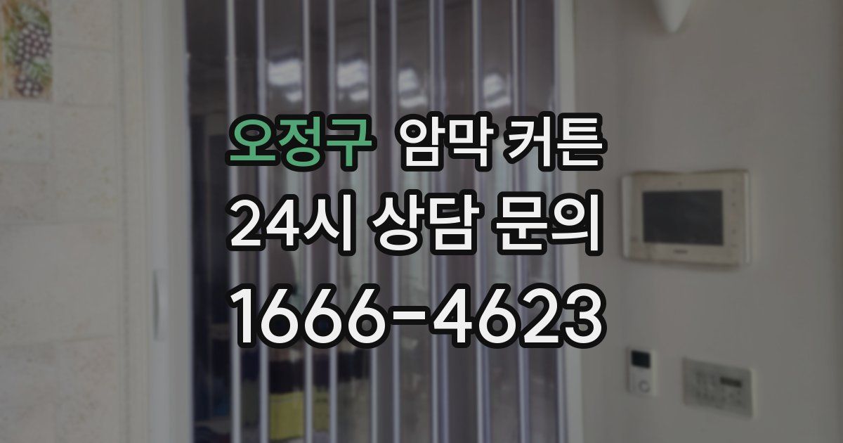 오정구 암막 커튼