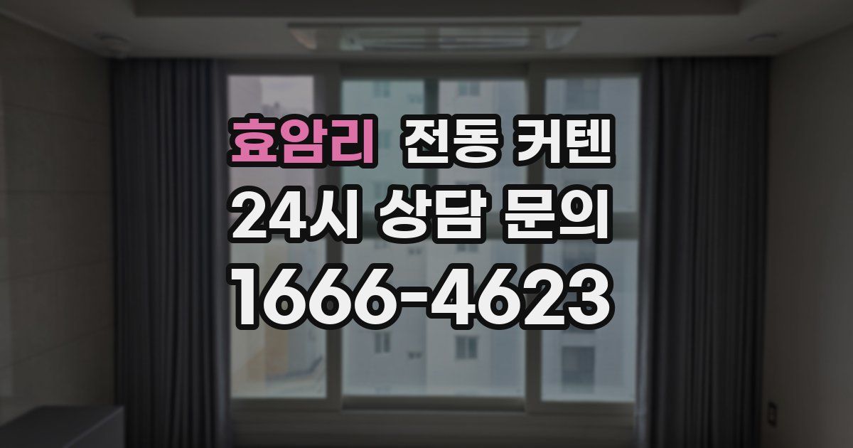효암리 전동 커텐