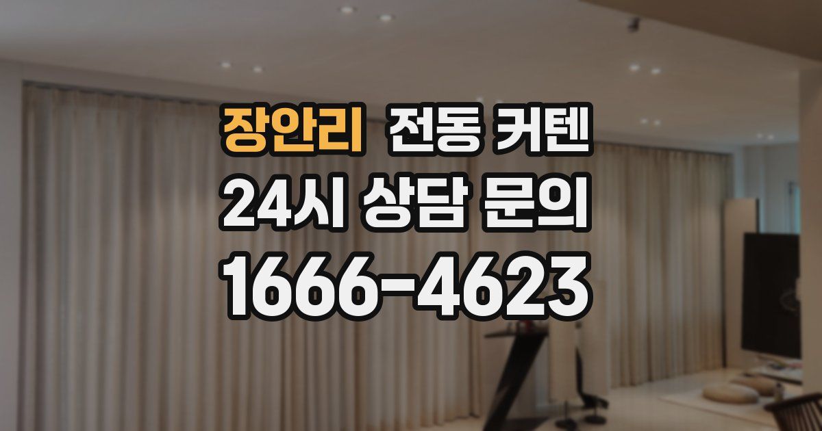 장안리 전동 커텐