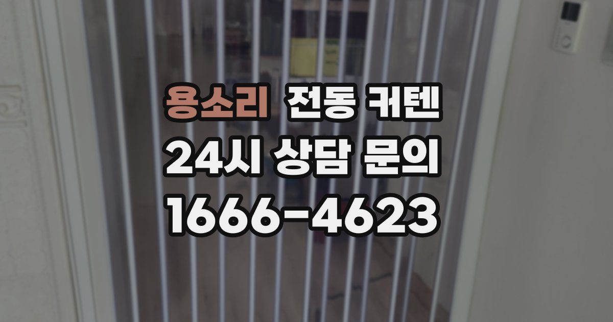 용소리 전동 커텐