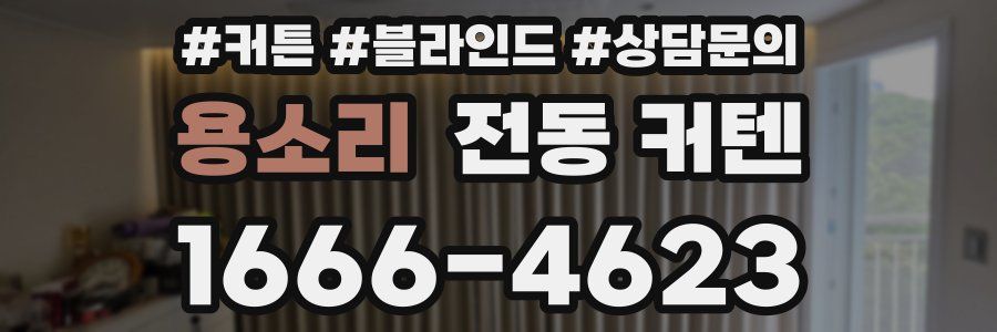 용소리 전동 커텐