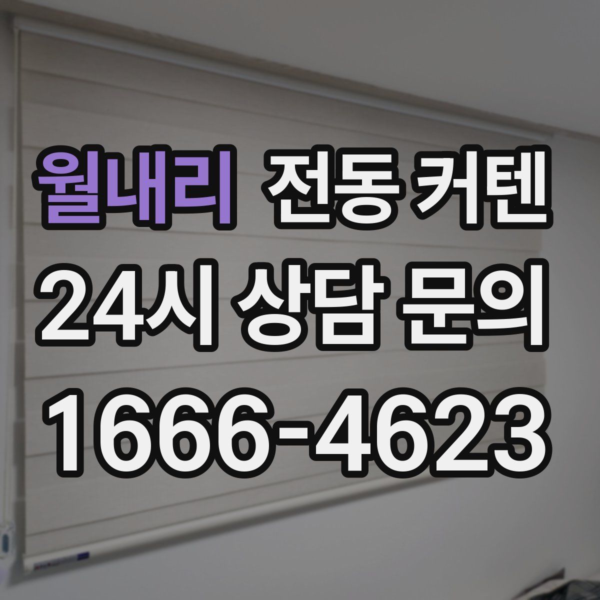 월내리 전동 커텐