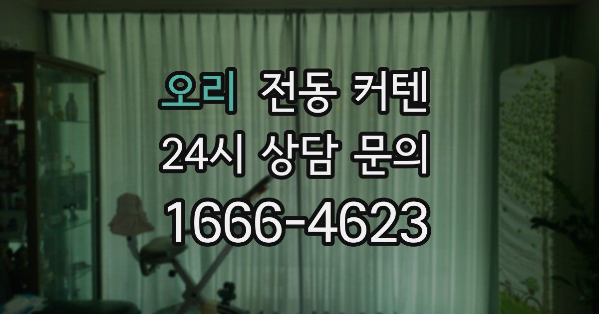 오리 전동 커텐