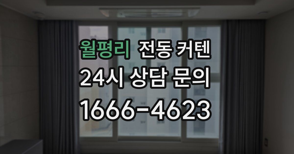 월평리 전동 커텐
