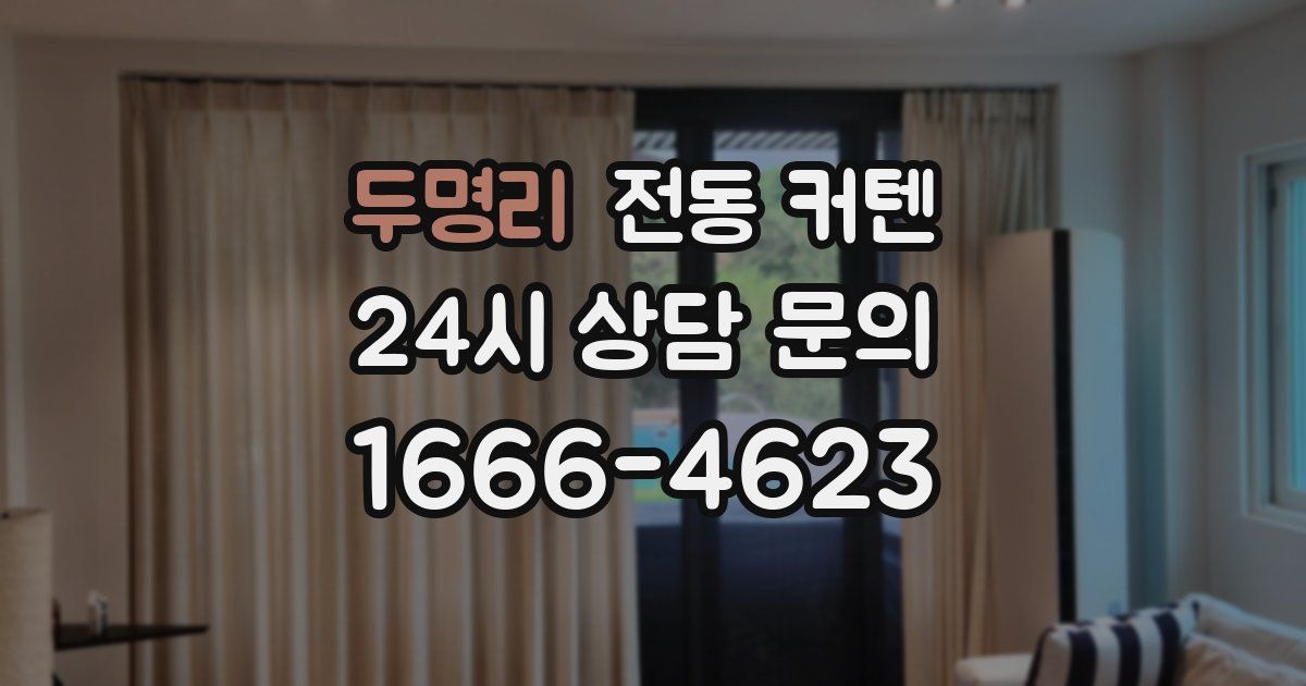 두명리 전동 커텐