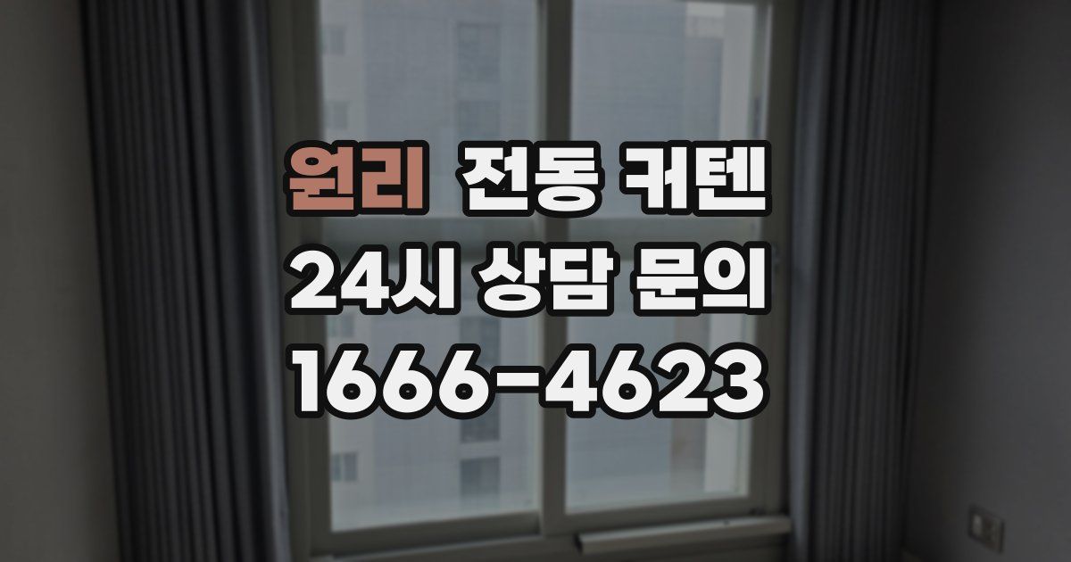 원리 전동 커텐