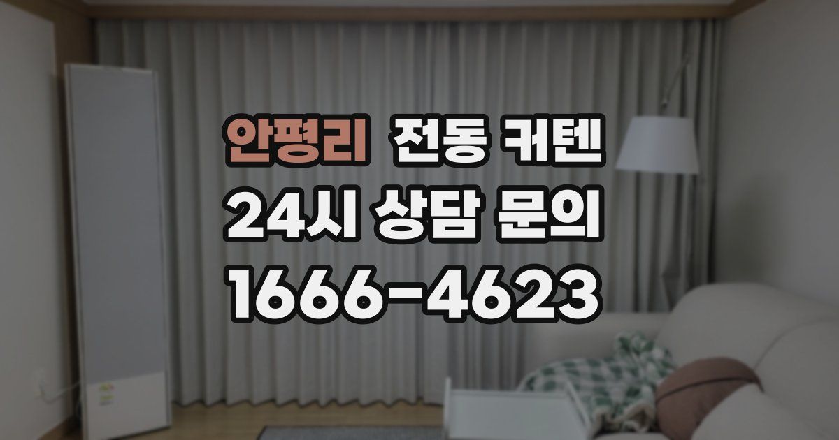 안평리 전동 커텐