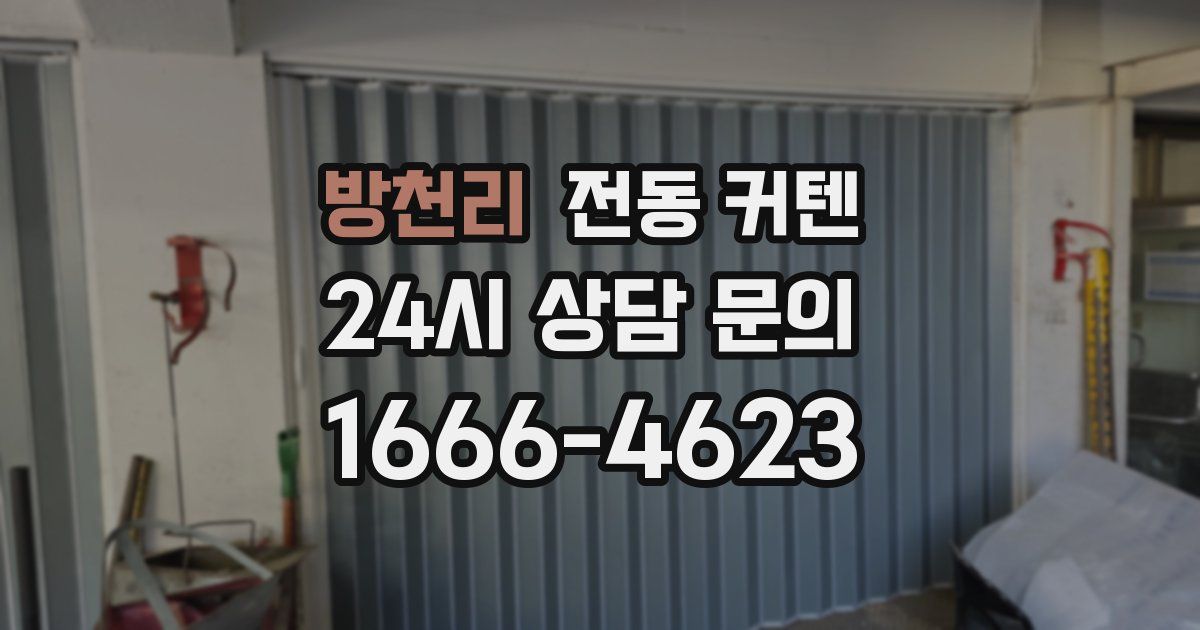 방천리 전동 커텐