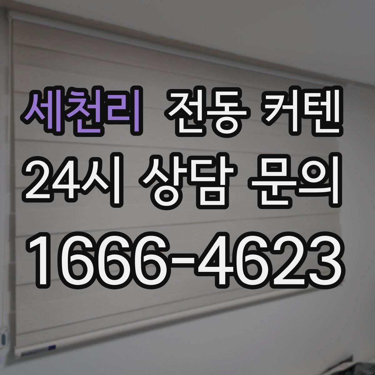 세천리 전동 커텐