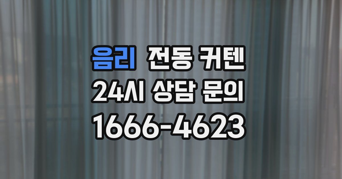 음리 전동 커텐