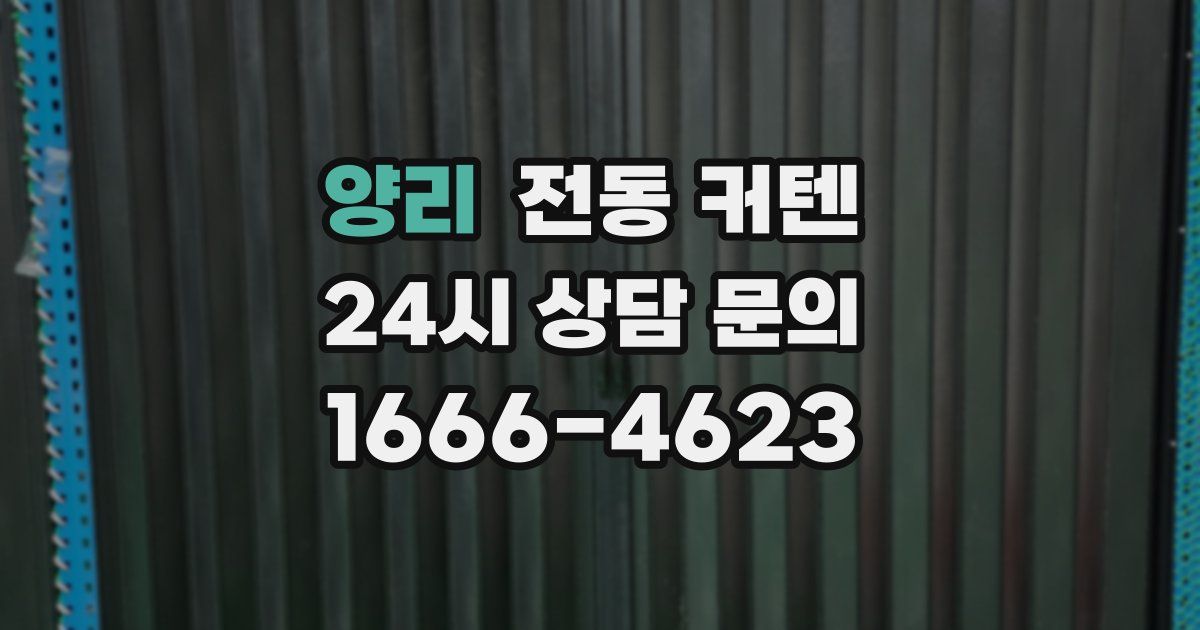 양리 전동 커텐