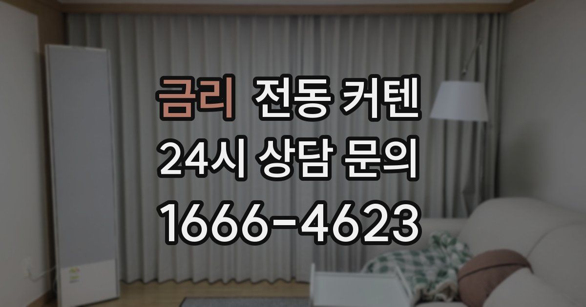 금리 전동 커텐