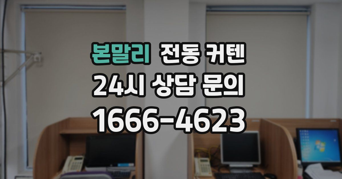 본말리 전동 커텐