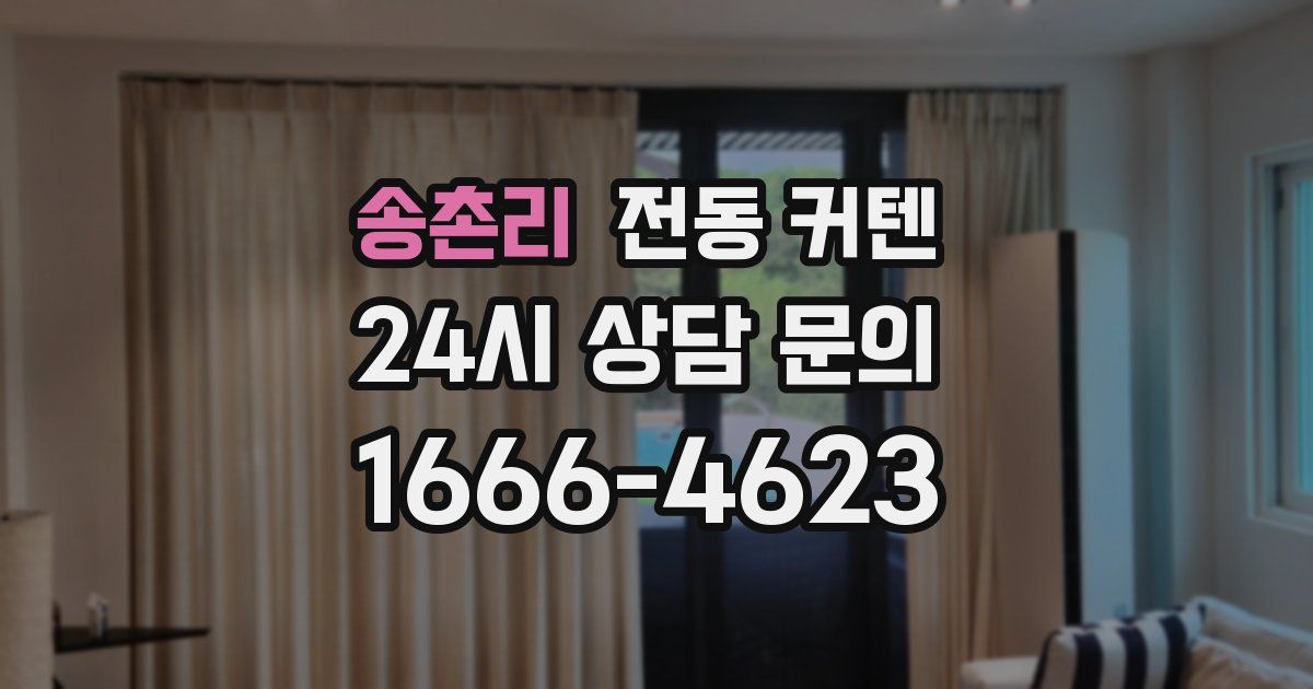 송촌리 전동 커텐