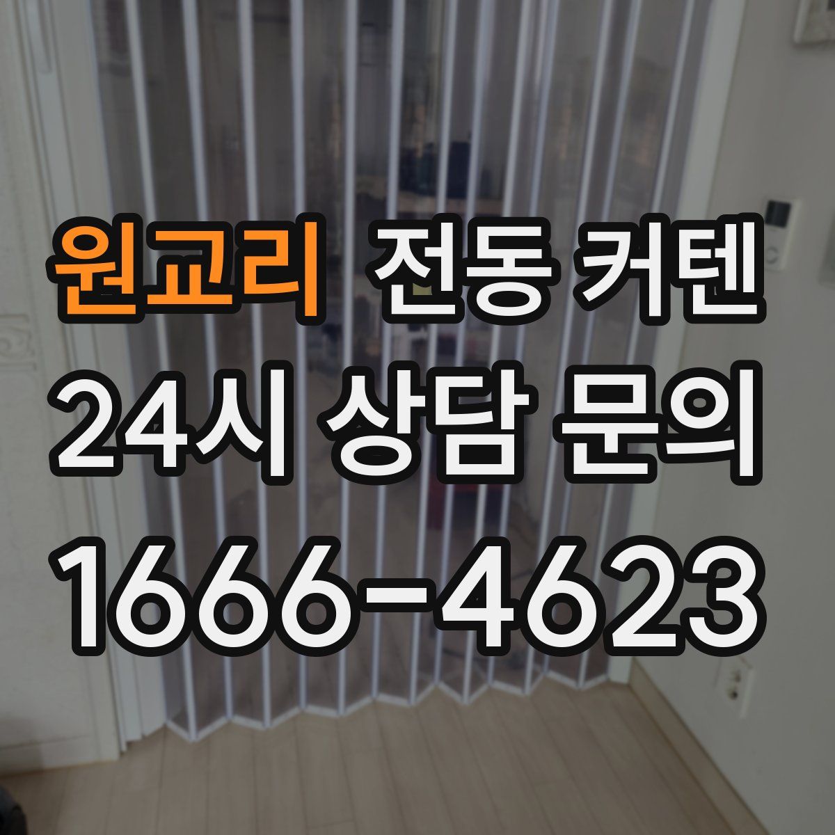 원교리 전동 커텐