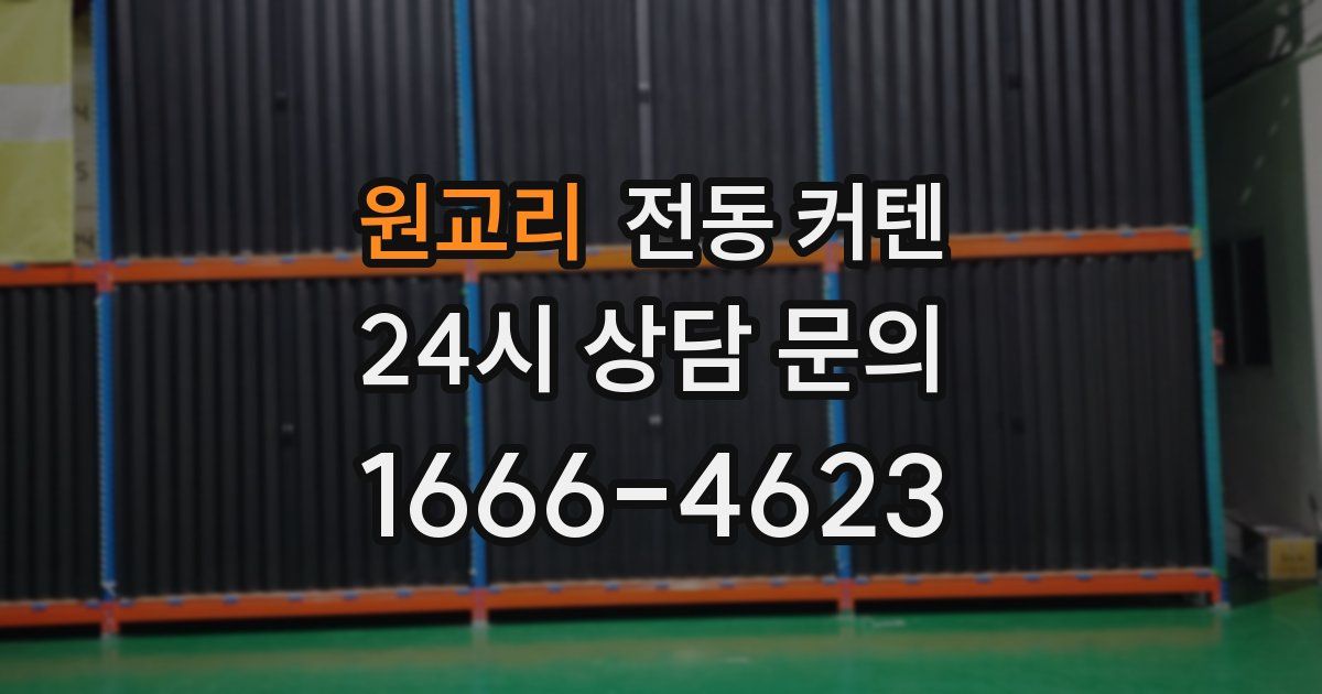 원교리 전동 커텐