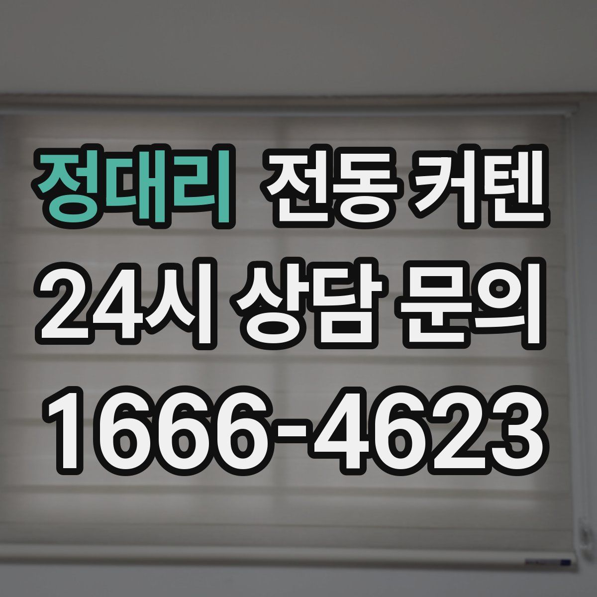 정대리 전동 커텐