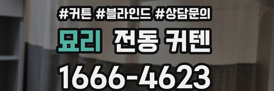 묘리 전동 커텐