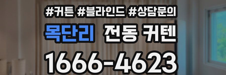 목단리 전동 커텐