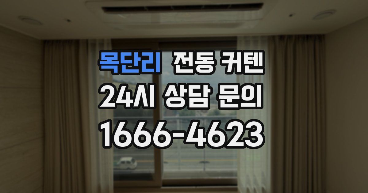 목단리 전동 커텐