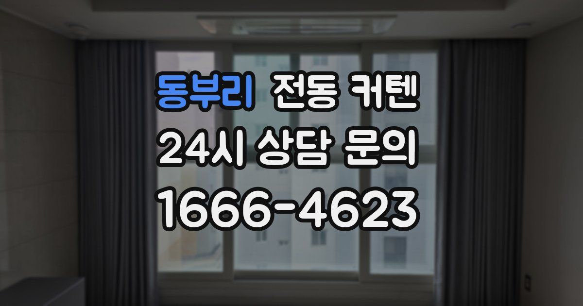 동부리 전동 커텐
