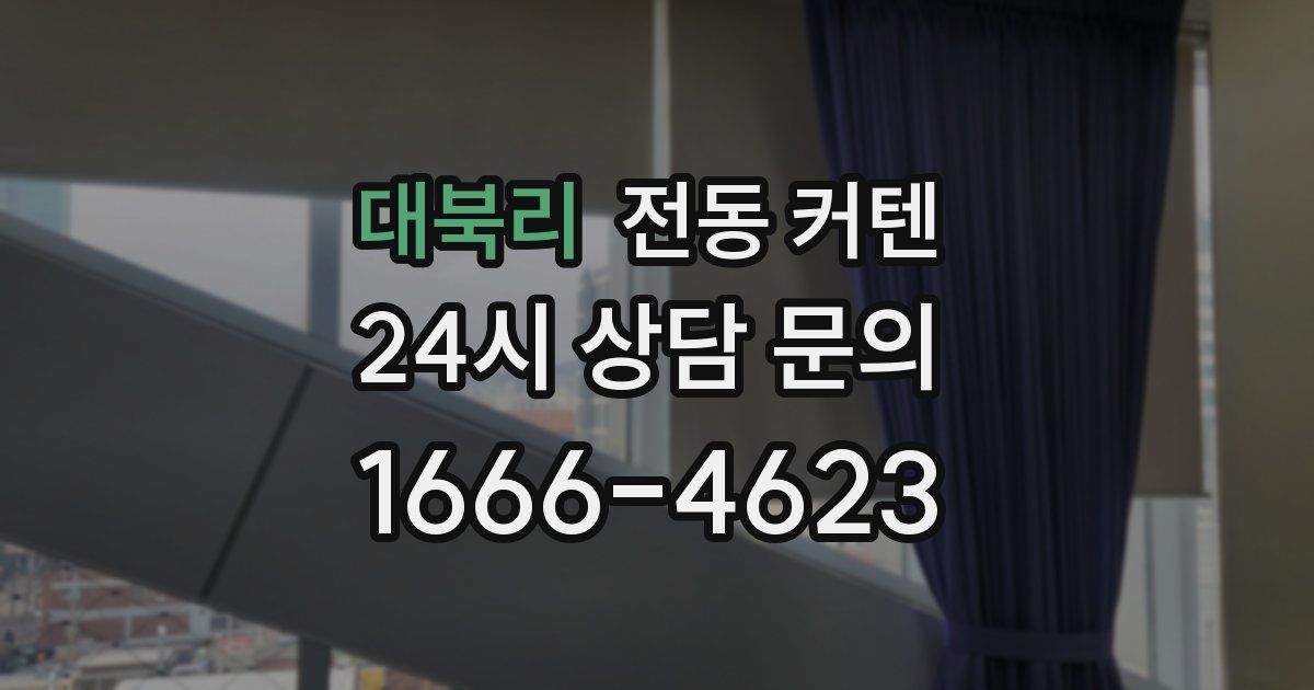 대북리 전동 커텐
