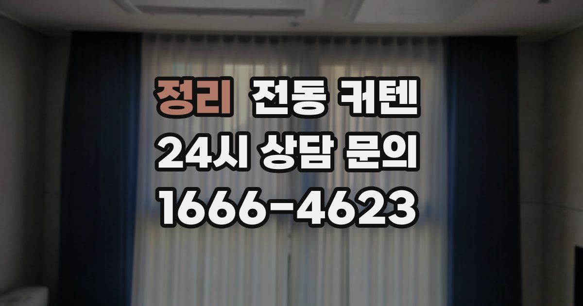 정리 전동 커텐