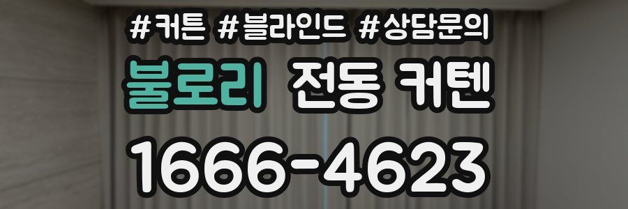 불로리 전동 커텐