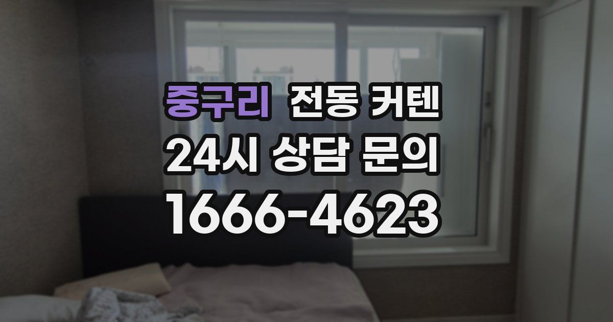 중구리 전동 커텐