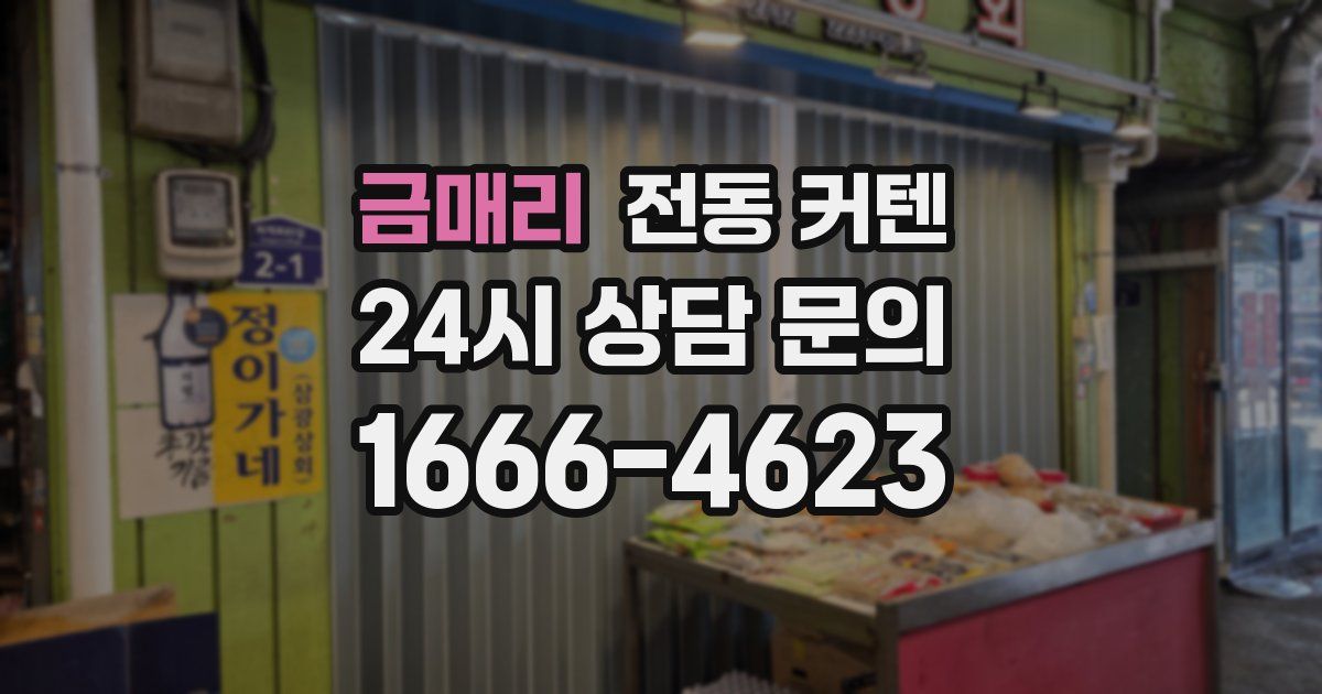 금매리 전동 커텐