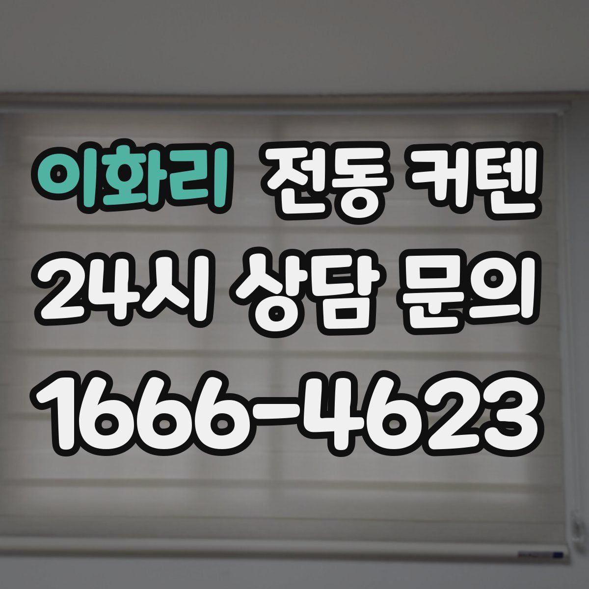 이화리 전동 커텐