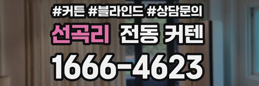 선곡리 전동 커텐