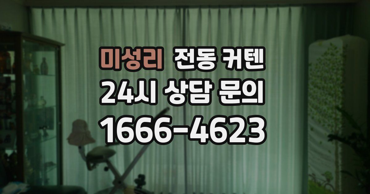미성리 전동 커텐