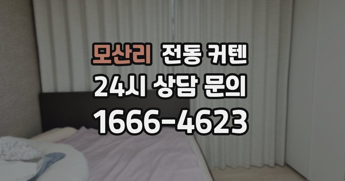 모산리 전동 커텐