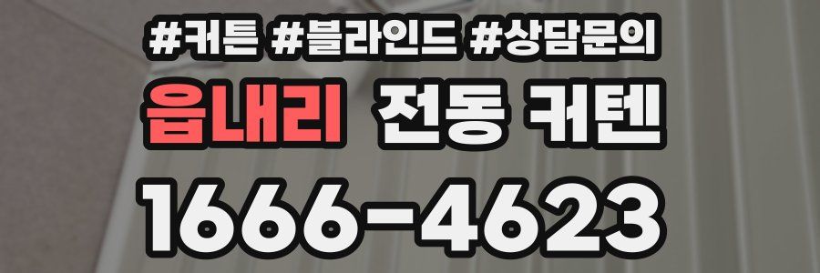 읍내리 전동 커텐