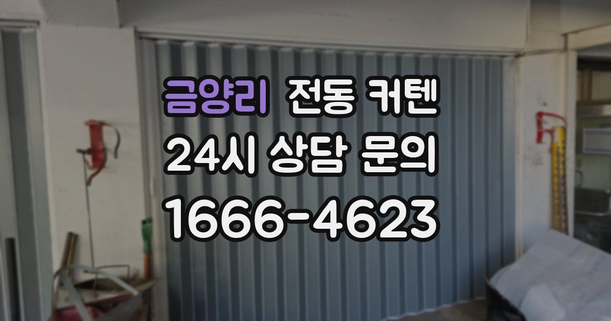 금양리 전동 커텐