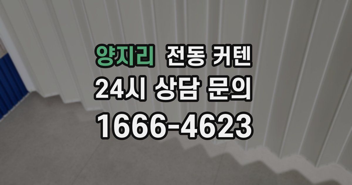 양지리 전동 커텐